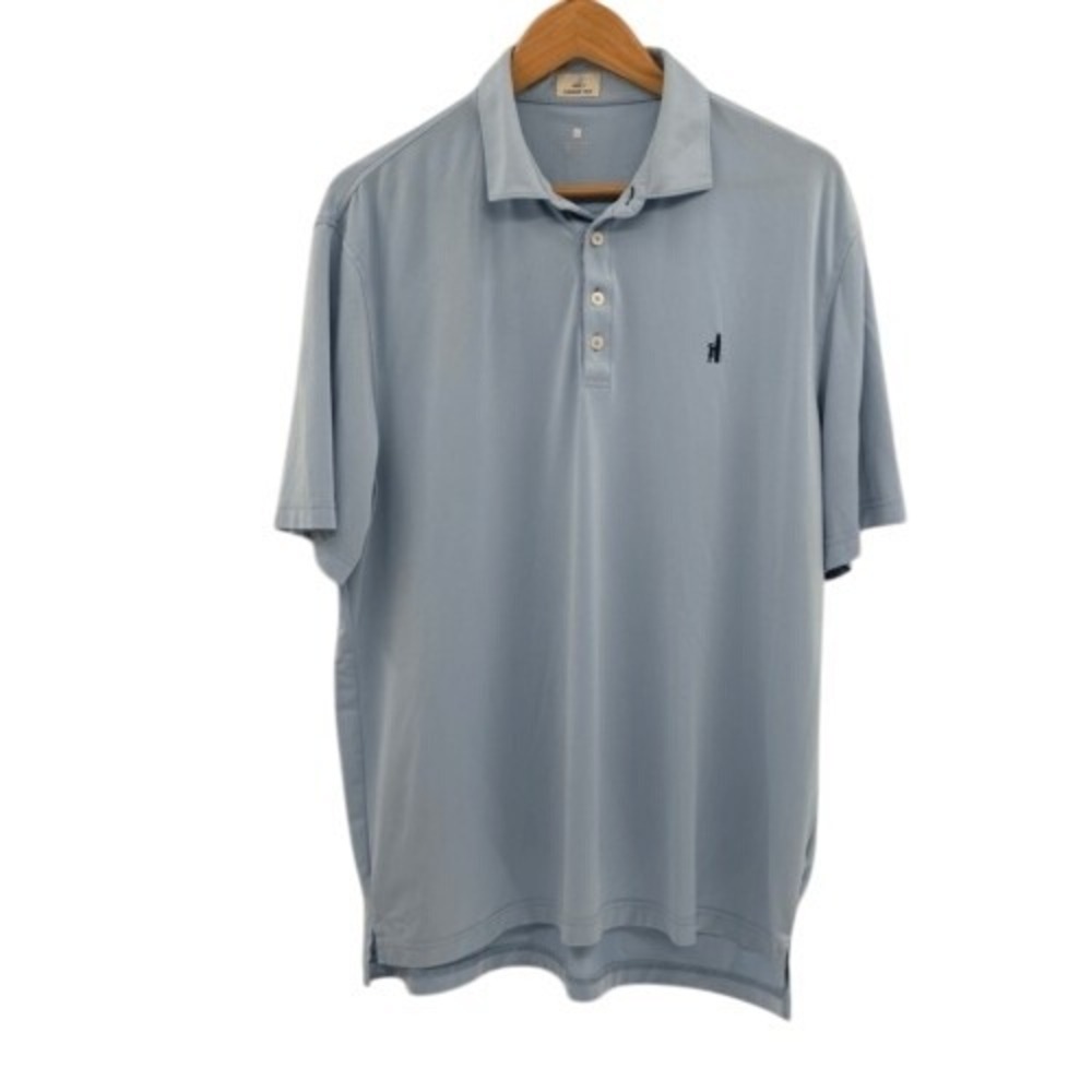 Johnnie O Polo Shirt Men Size‎ XL Light Blue Short Sleeve